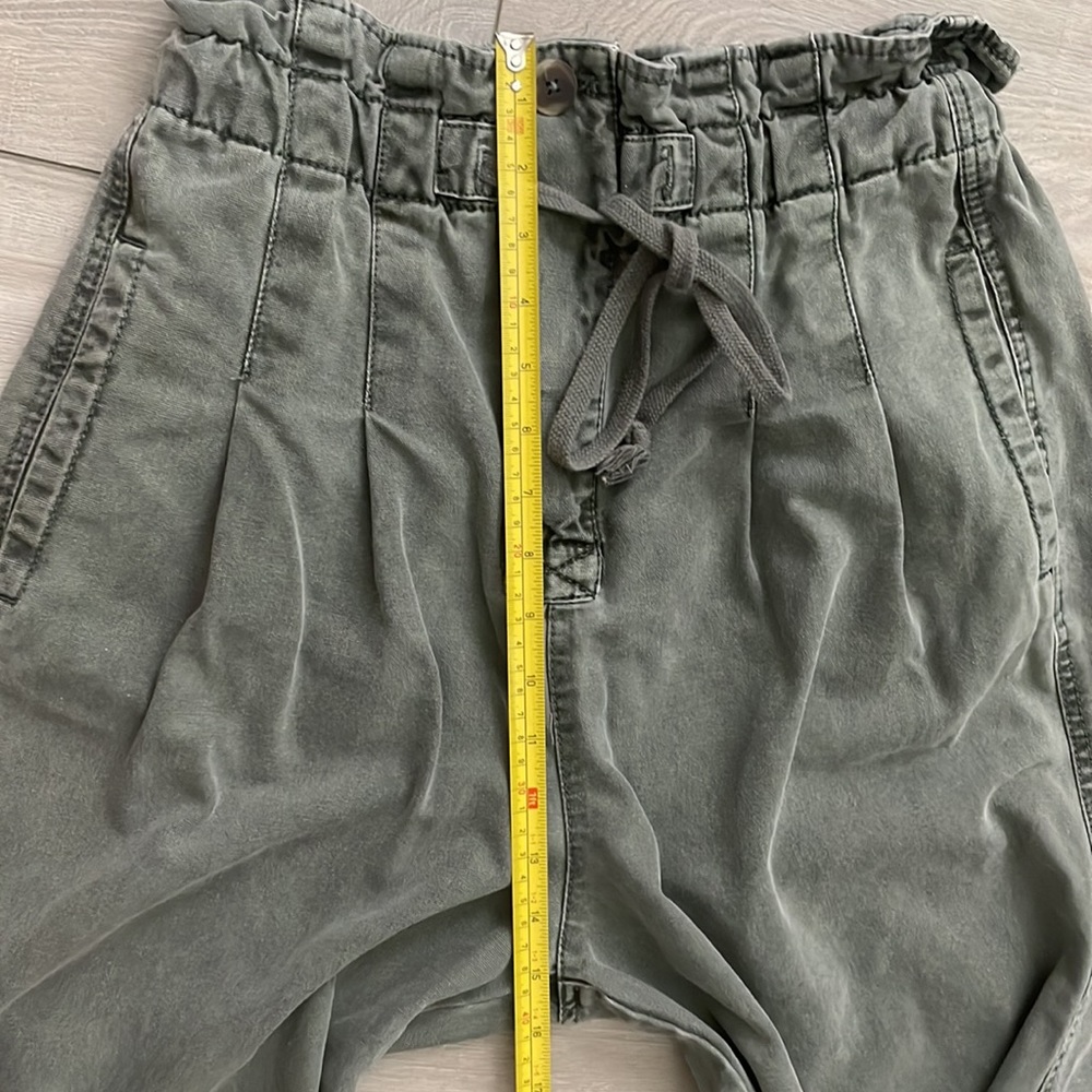 Free People Olive Straight Leg Pants - Picture 14 of 14